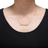Elegant 925 silver butterfly necklace with personalized name design